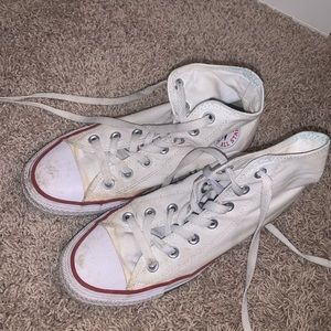 White Hightop Converse
